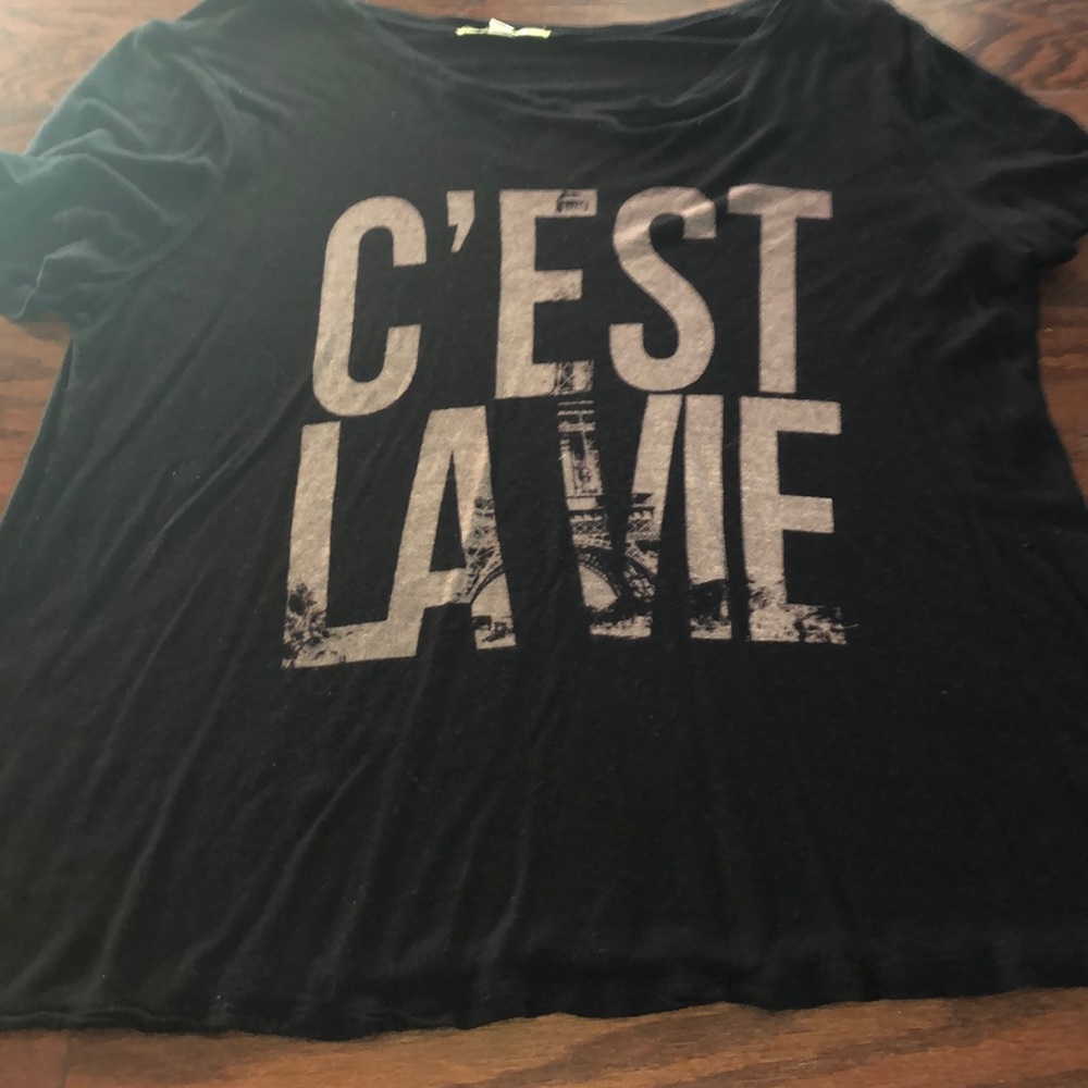 Black French shirt